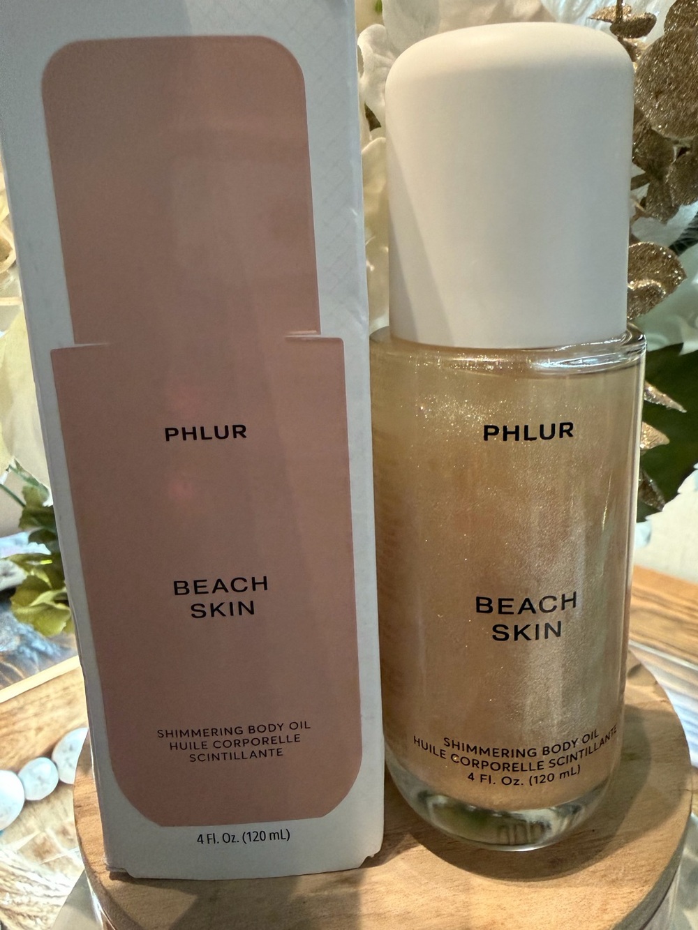 Phlur Beach Skin Shimmering Body Oil 4 fl oz new in box